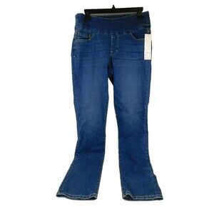 Jag Jeans Penny Pull-On Straight High Rise Jeans size 8 Deep Sea Blue